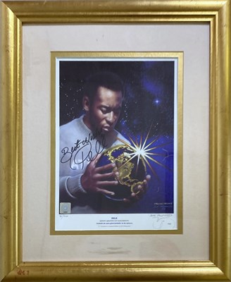 Lot 207 - FOOTBALL - LIMITED EDITION PRINT SIGNED BY PELE