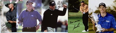 Lot 212 - GOLF SIGNED MEMORABILIA.