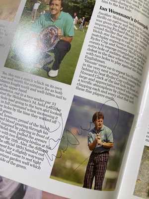 Lot 212 - GOLF SIGNED MEMORABILIA.