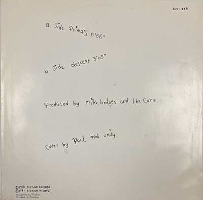 Lot 250 - THE CURE SIGNED 12"