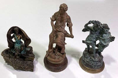 Lot 22 - CLASSICAL STYLE STATUETTES.