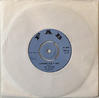 Lot 190 - THE GAYLADS - LOOKING FOR A GIRL 7" (ORIGINAL UK COPY - FAB 62)