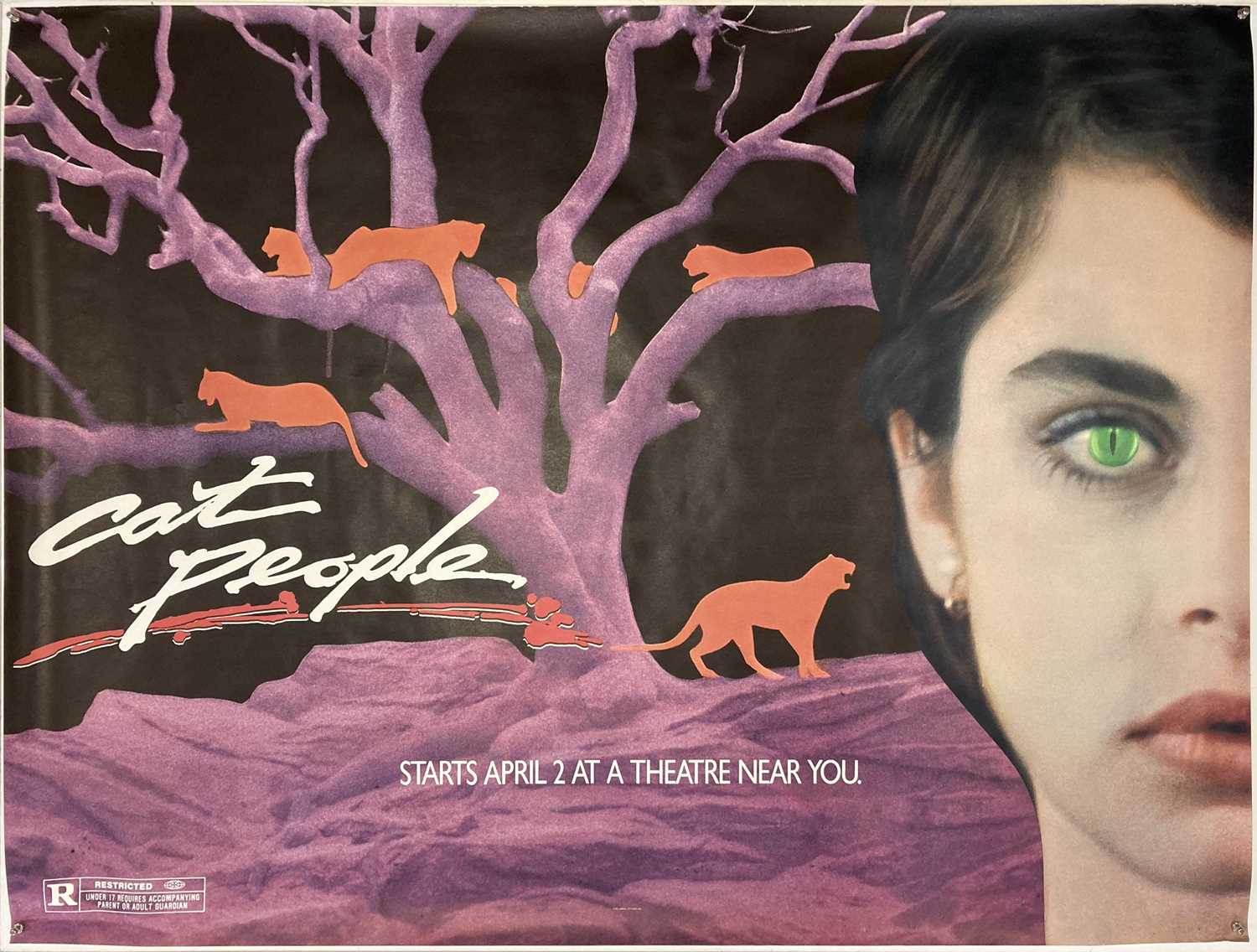 Lot 311 - CAT PEOPLE (1982) CINEMA POSTER.