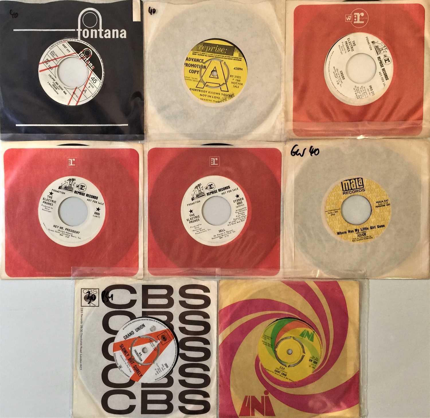 Lot 198 - PSYCH/GARAGE - 7" RARITIES