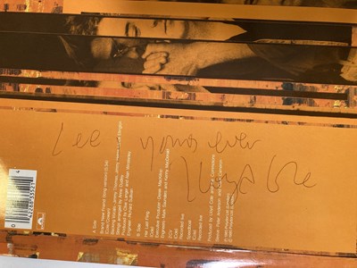 Lot 177 - LLOYD COLE AND THE COMMOTIONS SIGNED LP AND FLYER.