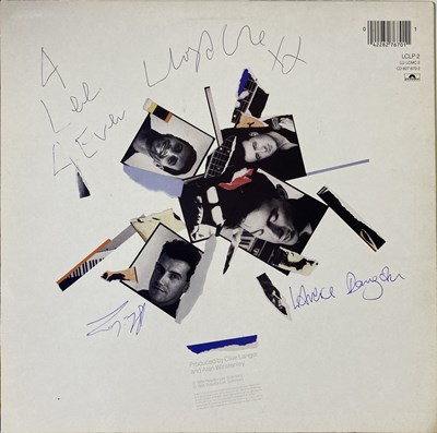 Lot 177 - LLOYD COLE AND THE COMMOTIONS SIGNED LP AND FLYER.