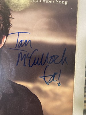 Lot 179 - ECHO AND THE BUNNYMEN SIGNED ITEMS.