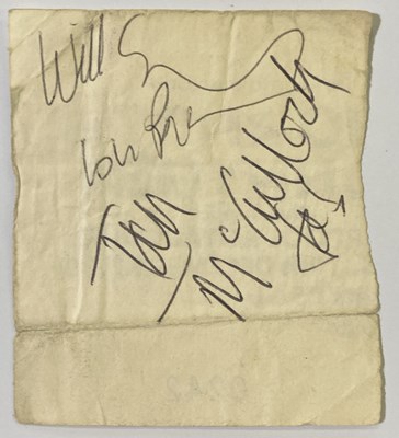 Lot 179 - ECHO AND THE BUNNYMEN SIGNED ITEMS.