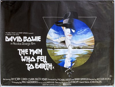 Lot 272 - DAVID BOWIE - THE MAN WHO FELL TO EARTH UK QUAD POSTER.