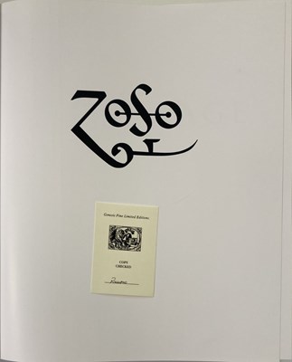 Lot 297 - LED ZEPPELIN - A JIMMY PAGE BOOK. PUBLISHED BY GENESIS.