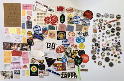 Lot 68 - CONCERT TICKETS AND BADGE COLLECTION.