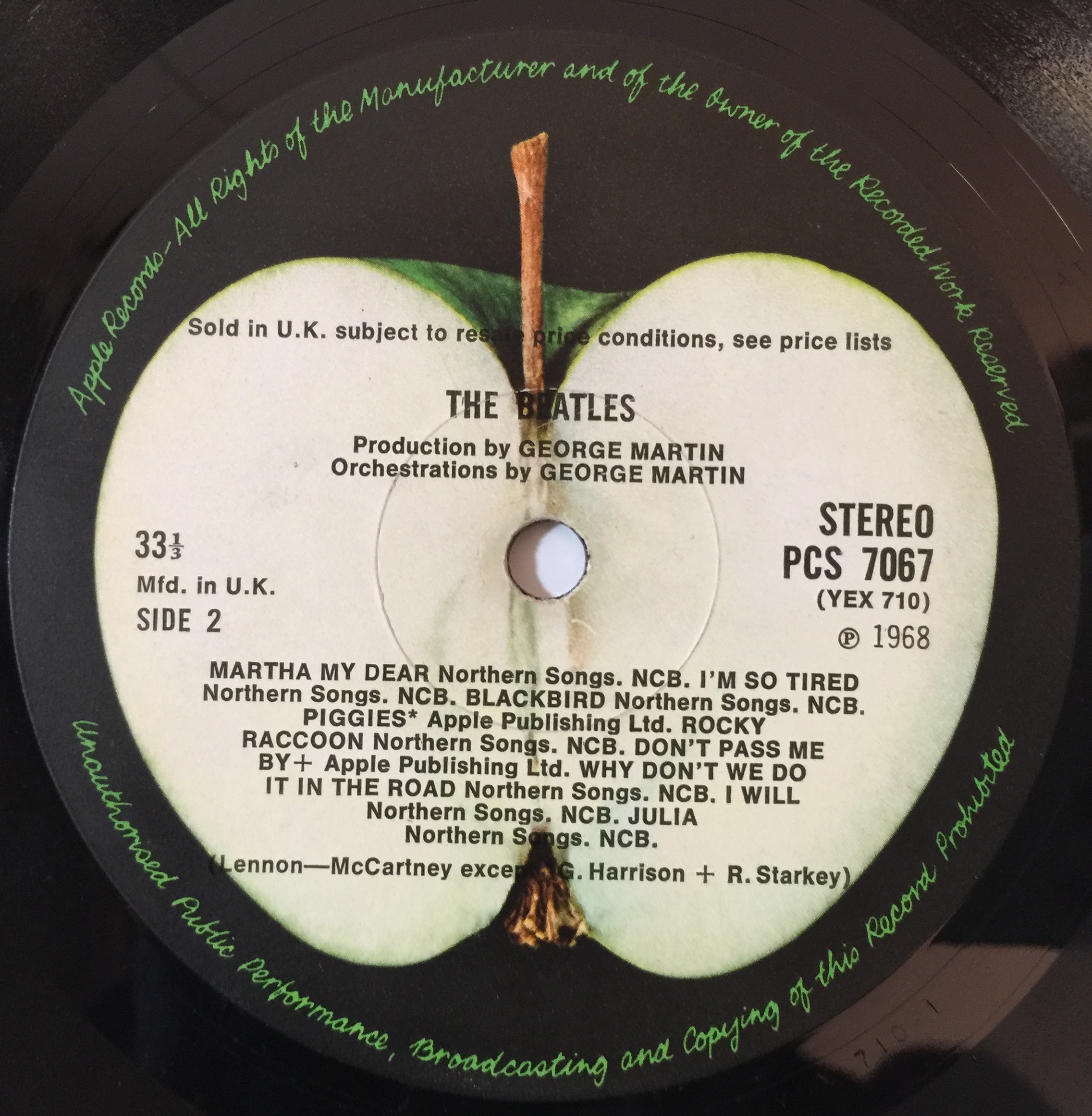 Lot 1182 - THE BEATLES - WHITE ALBUM LP (ORIGINAL UK