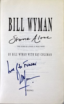 Lot 322 - BILL WYMAN SIGNED BOOKS.