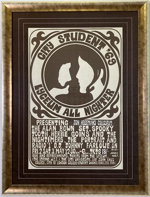 Lot 98 - 1969 'ALL NIGHTER' POSTER - ALAN BOWN / SPOOKY TOOTH ETC.
