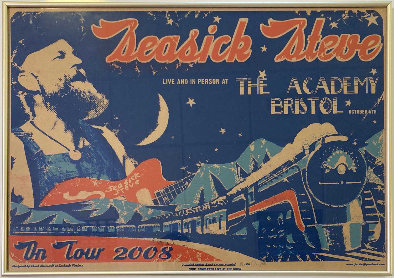 Lot 99 - SEASICK STEVE 2008 SCREENPRINT.