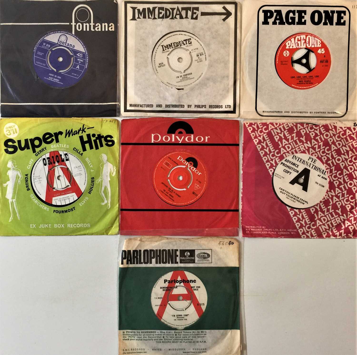 Lot 231 - 60s MOD/BEAT/POP - UK 7" RARITIES.