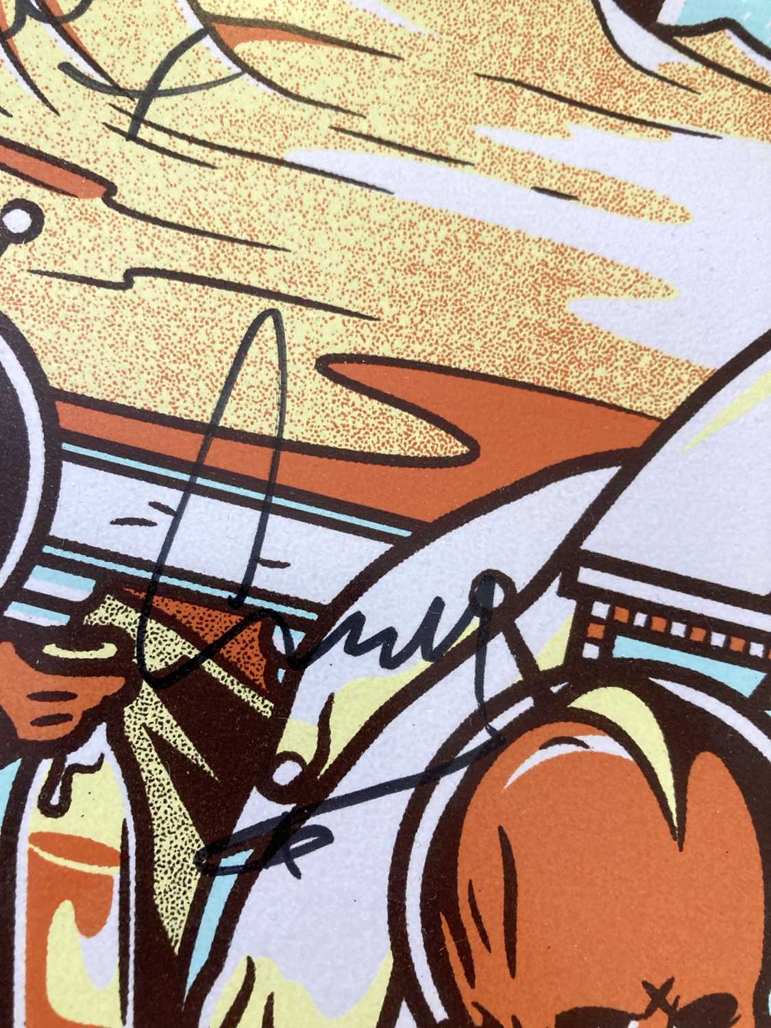 Lot 188 The Courteeners Signed Framed Tour Poster