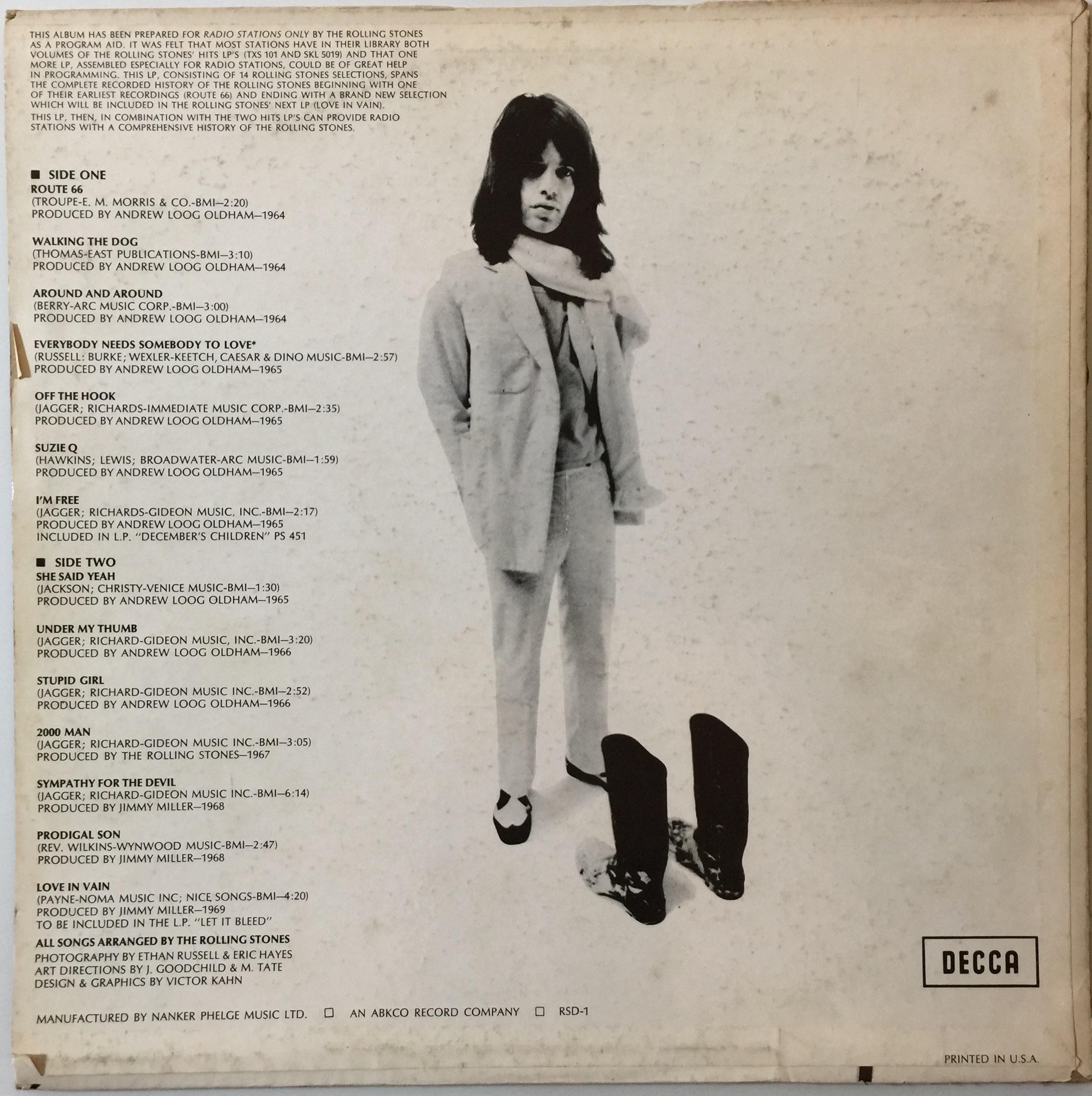 Lot 1061 THE ROLLING STONES RADIO PROMOTION ALBUM