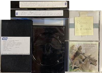 Lot 562 - VIDEO TAPES FROM THE ARCHIVE OF TED WOOD WITH RONNIE HANDWRITTEN NOTE