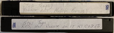 Lot 562 - VIDEO TAPES FROM THE ARCHIVE OF TED WOOD WITH RONNIE HANDWRITTEN NOTE