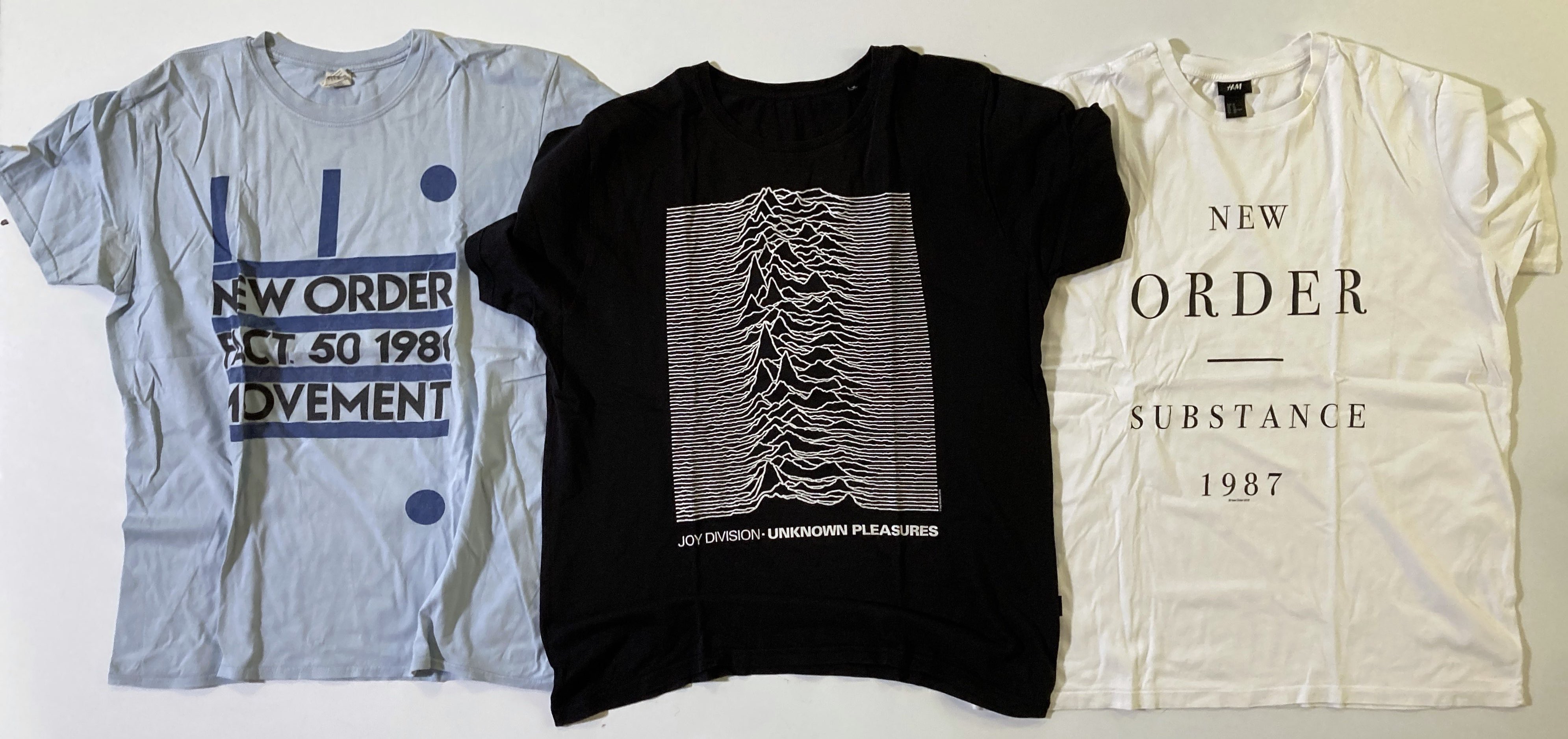 Lot 55 - BAND T-SHIRTS - MANCHESTER ARTISTS.