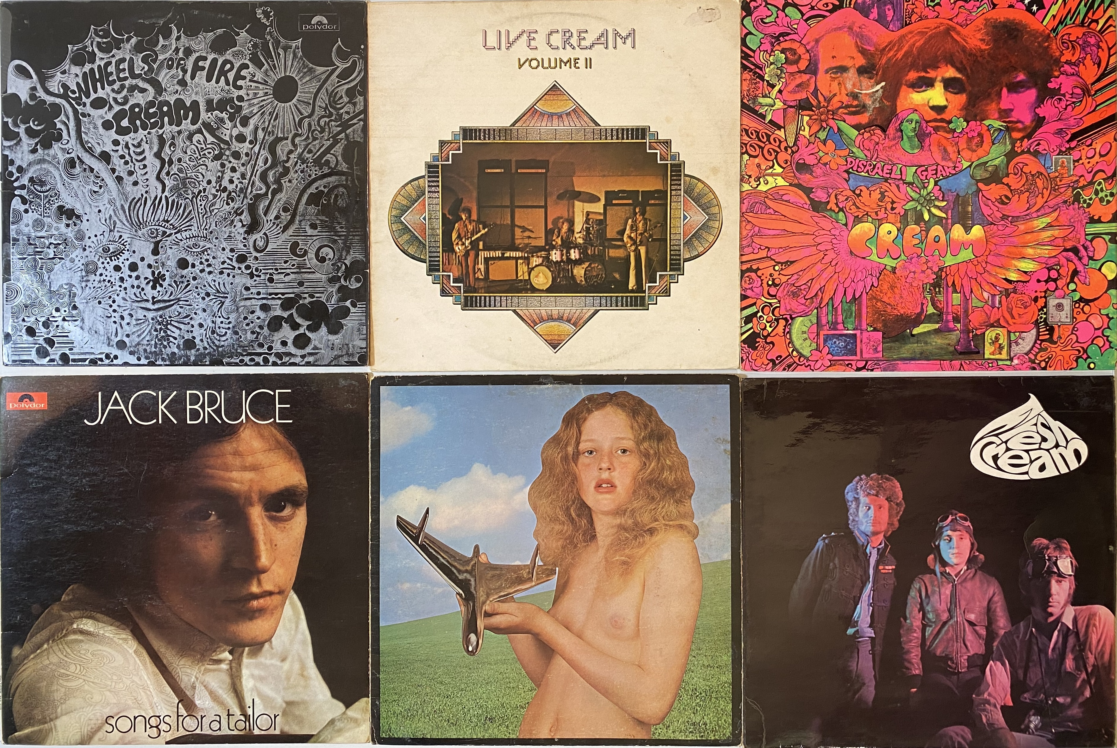 Lot 786 - CREAM/ CLAPTON & RELATED - LPs