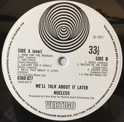 Lot 808 - NUCLEUS - WE'LL TALK ABOUT IT LATER LP (UK VERTIGO SWIRL - 6360 027)