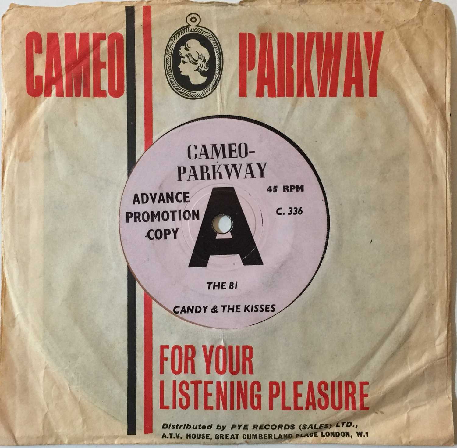 Lot 14 - CANDY & THE KISSES - THE 81 7" (ORIGINAL UK DEMO COPY - CAMEO-PARKWAY C. 336)