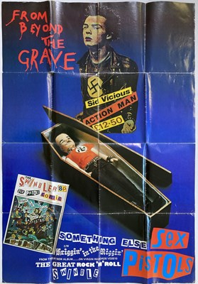 Lot 334 - SEX PISTOLS BEYOND THE GRAVE ORIGINAL POSTER.