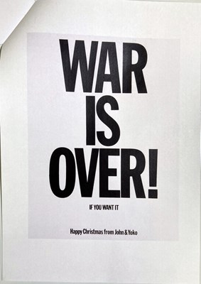 Lot 1 - HAPPY XMAS (WAR IS OVER) - ONE OF THE 50 ACETATES DONATED BY LENNON / ONO TO CHARITABLE CAUSES.