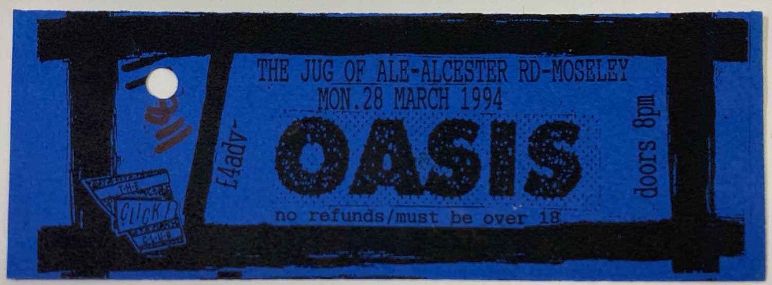 oasis tour dates 1994