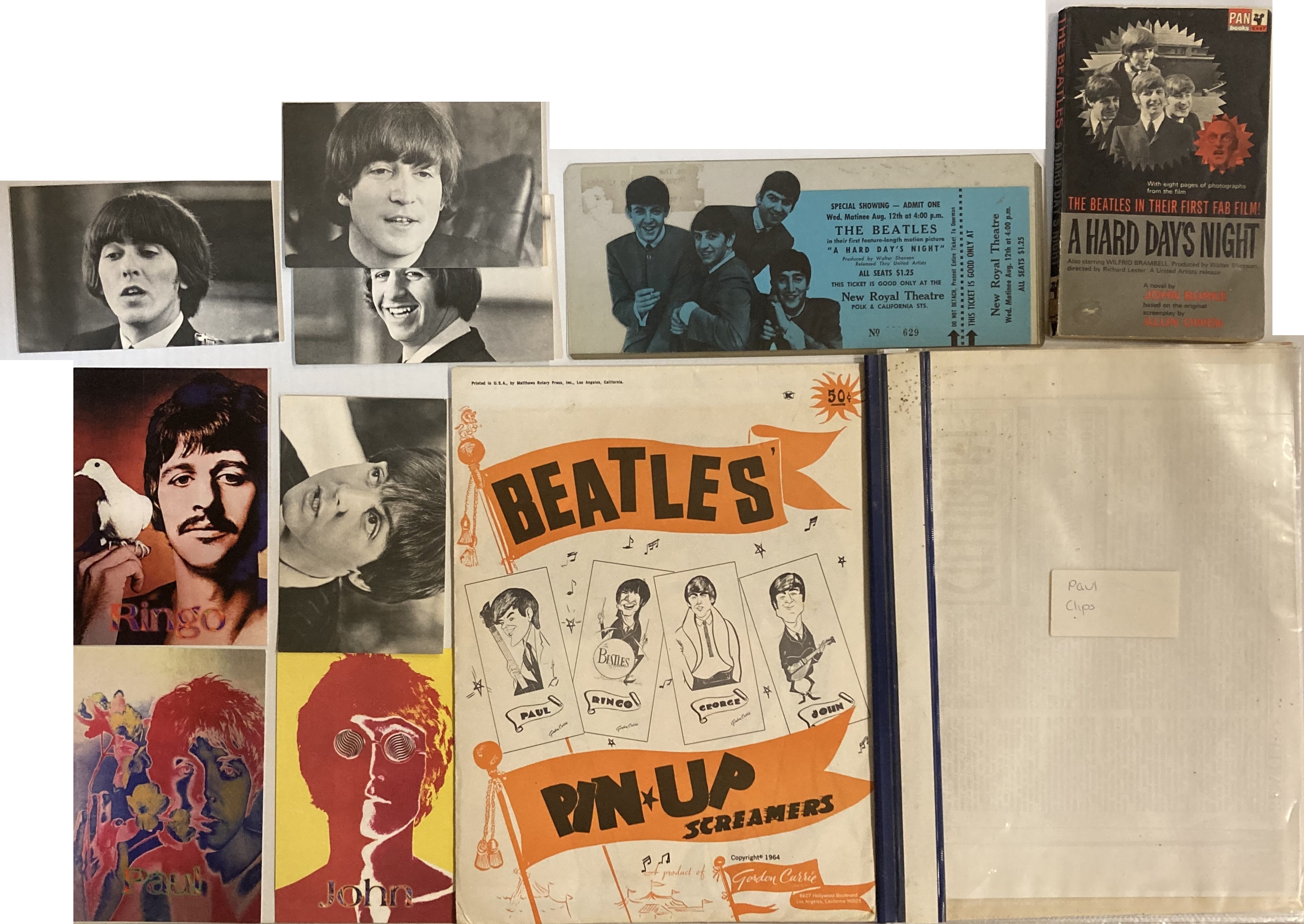 Lot 44 - BEATLES MEMORABILIA