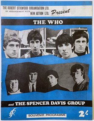 Lot 63 - THE WHO - GAUMONT SOUTHAMPTON ORIGINAL 1966 PROGRAMME AND TICKET STUBS.