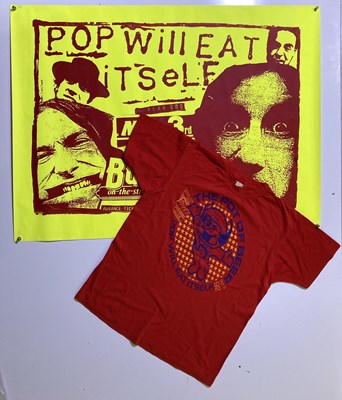 Lot 118 - POP WILL EAT ITSELF CONCERT POSTER AND T-SHIRT.