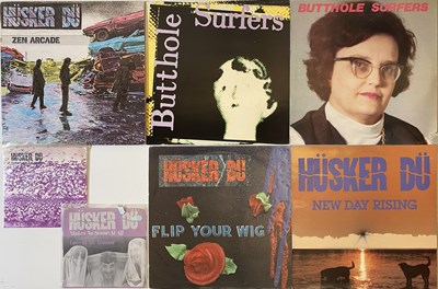 Lot 319 - BUTTHOLE SURFERS/ HUSKER DU - LPs/ 12"/ 7"