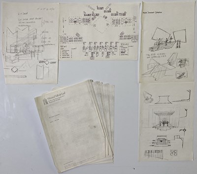 Lot 344 - THE CLASH - TOUR ITINERARY AND STAGE / LIGHTING PLANS.