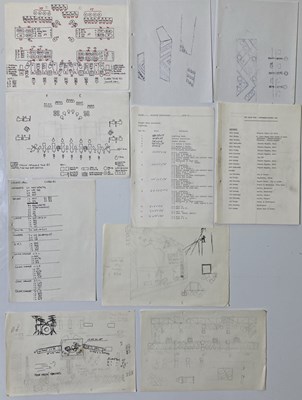 Lot 345 - THE CLASH - A 1981 ITINERARY AND STAGE DESIGNS.