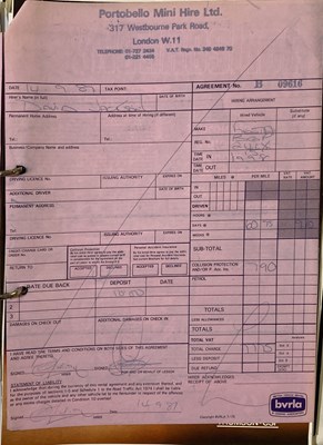 Lot 348 - THE CLASH - TOUR PRODUCTION EPHEMERA INC LIGHTING DESIGN PLANS.