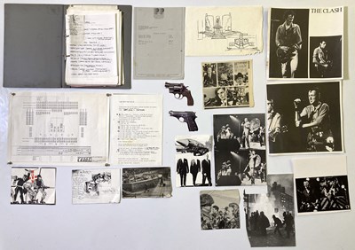 Lot 348 - THE CLASH - TOUR PRODUCTION EPHEMERA INC LIGHTING DESIGN PLANS.