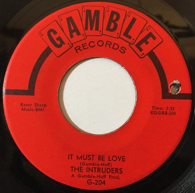 Lot 46 - THE INTRUDERS - (YOU'D BETTER) CHECK YOURSELF 7" (ORIGINAL US STOCK COPY - GAMBLE G-204)
