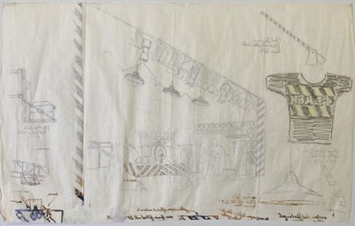 Lot 350 - THE CLASH - ORIGINAL 1980S STAGE PLAN DESIGN.