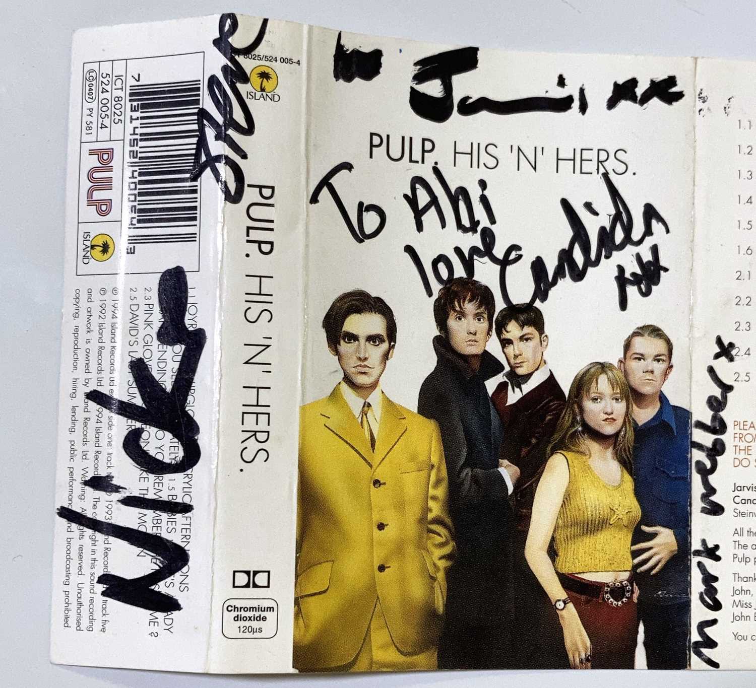 Pulp Signed Lot 198 - PULP SIGNED ITEMS.