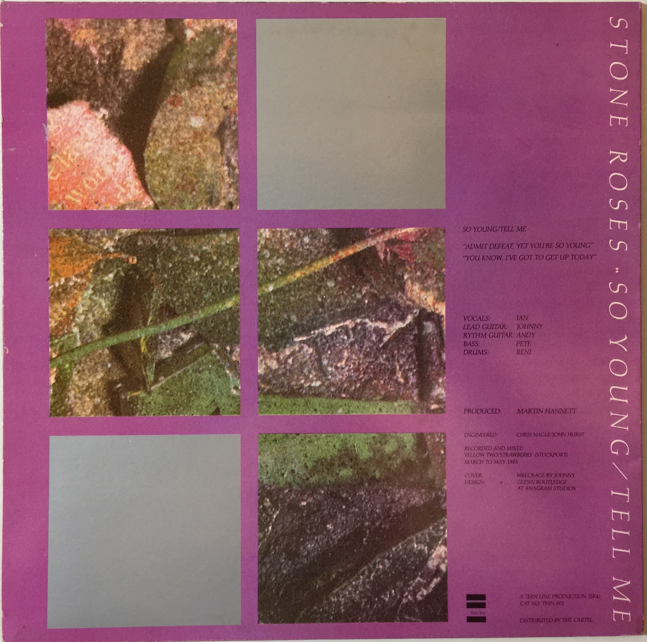 Lot 325 - STONE ROSES - SO YOUNG/TELL ME 12