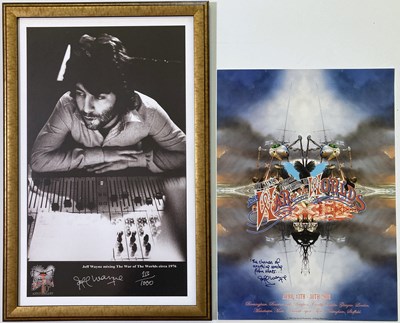 Lot 201 - JEFF WAYNE WAR OF THE WORLDS SIGNED PRINTS.