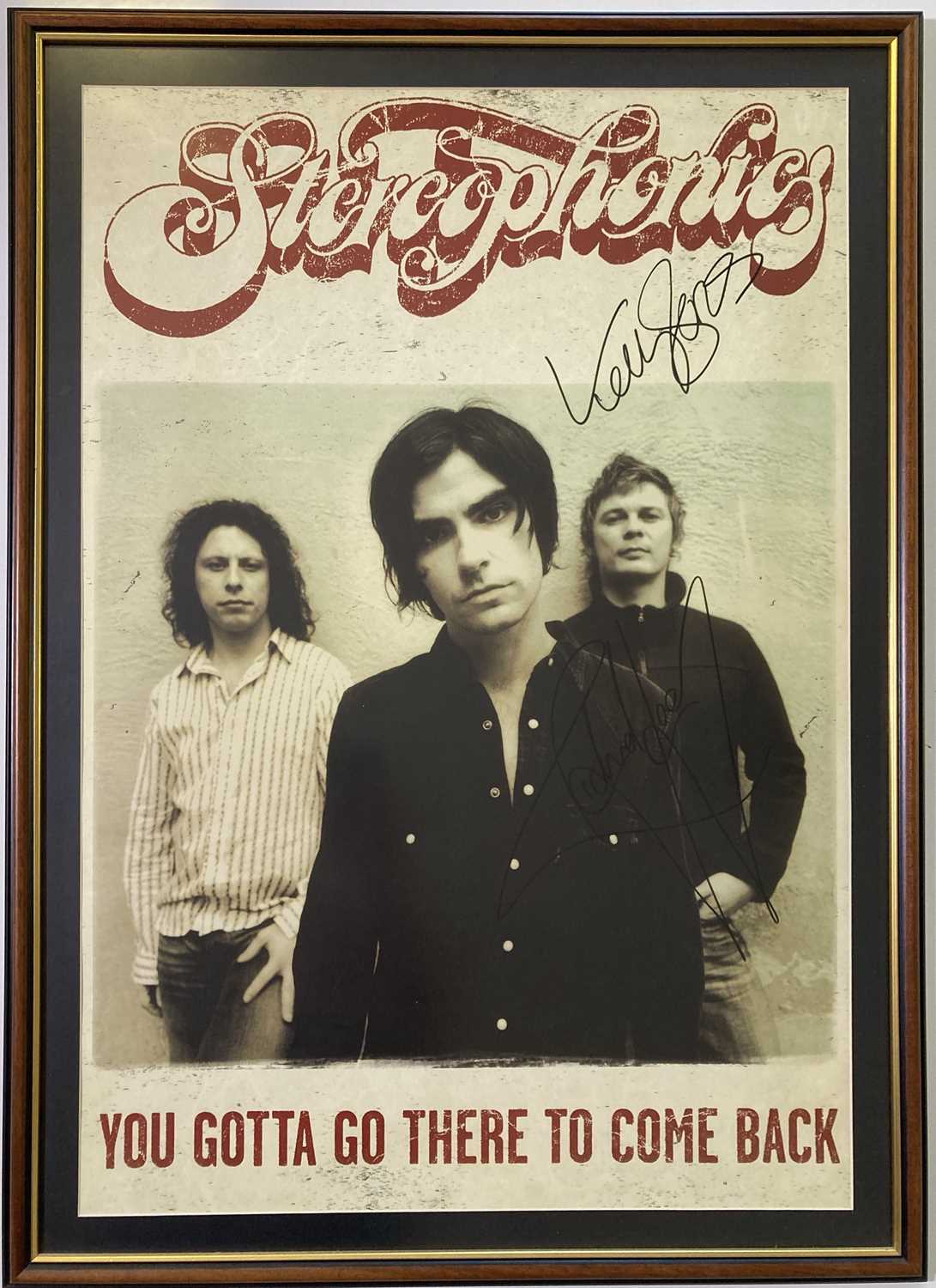 Lot 202 - SIGNED STEREOPHONICS FRAMED POSTER.