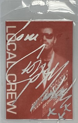 Lot 310 - GEORGE MICHAEL SIGNED BACKSTAGE PASS