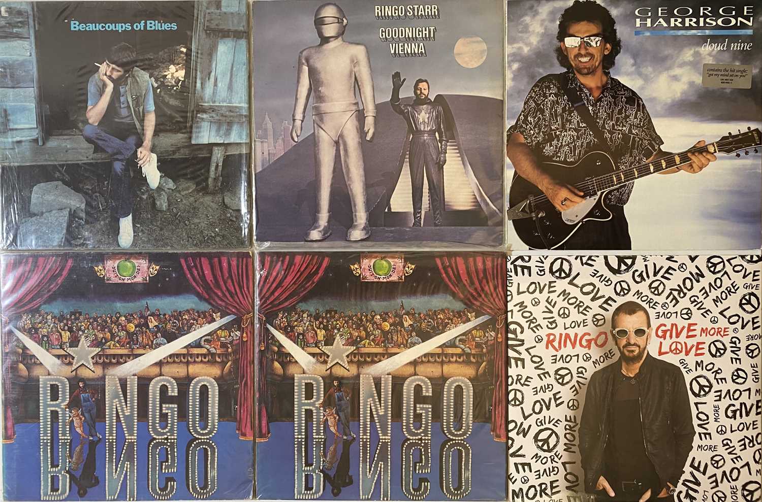 Lot 834 - GEORGE HARRISON/ RING STARR - LPs