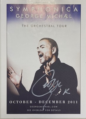 Lot 313 - GEORGE MICHAEL SIGNED FLYER