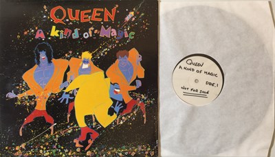 Lot 901 - QUEEN - A KIND OF MAGIC LP (ORIGINAL UK WHITE LABEL TEST PRESSING - EMI EU 3509)