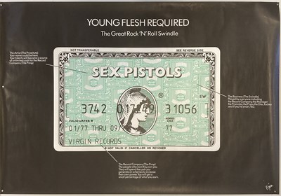 Lot 393 - SEX PISTOLS YOUNG FLESH REQUIRED POSTER